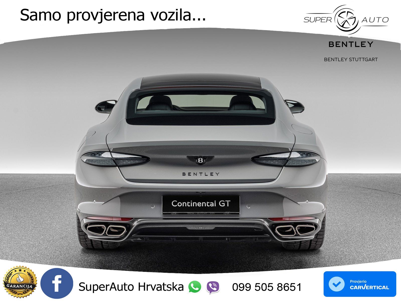 Bentley Continental GT IV 4.0 V8 TFSi (782 KS) AWD DCT LED+GR SJED+ACC