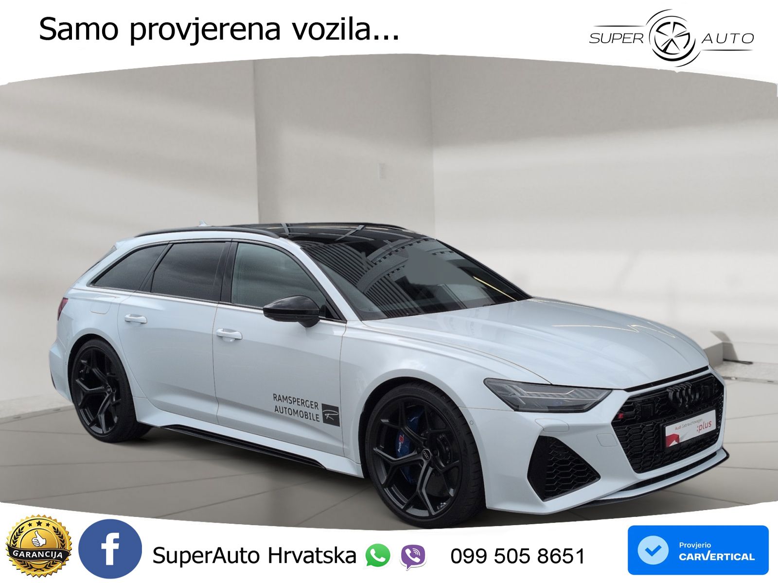 Audi RS6 Avant 4.0 TFSI V8 performance (630 KS)  quattro tiptronic LED+GR SJED+ACC