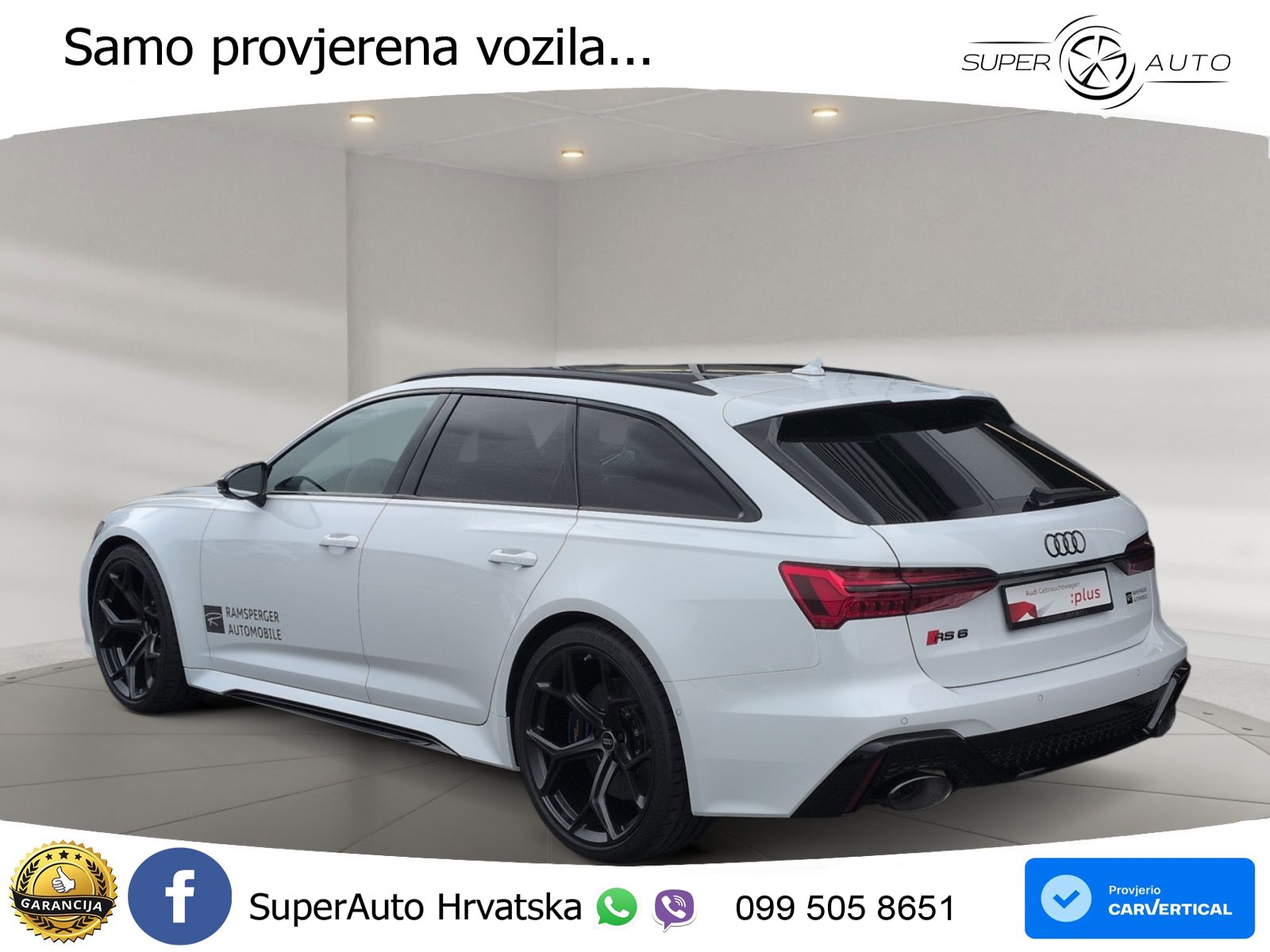 Audi RS6 Avant 4.0 TFSI V8 performance (630 KS)  quattro tiptronic LED+GR SJED+ACC