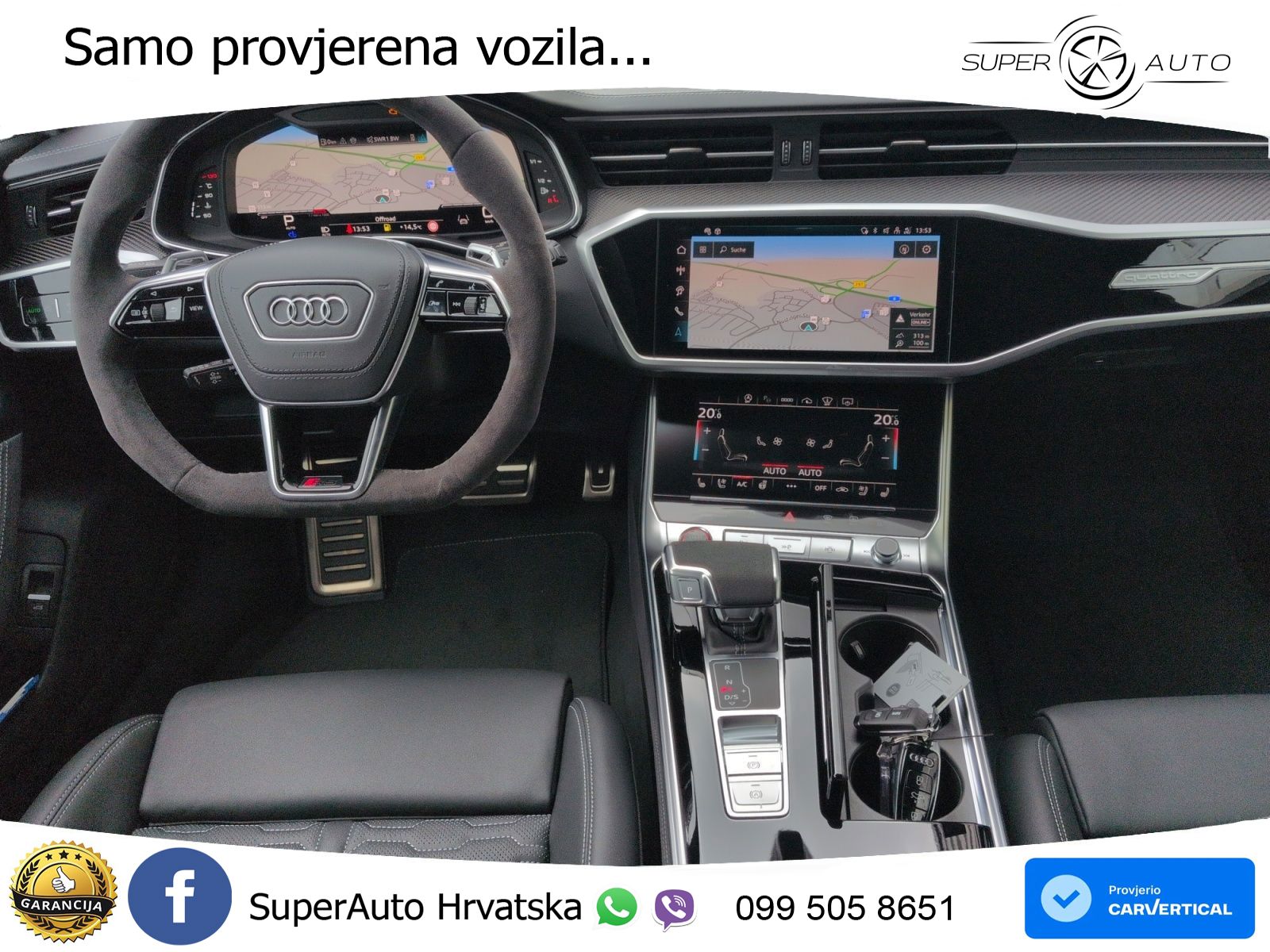 Audi RS6 Avant 4.0 TFSI V8 performance (630 KS)  quattro tiptronic LED+GR SJED+ACC