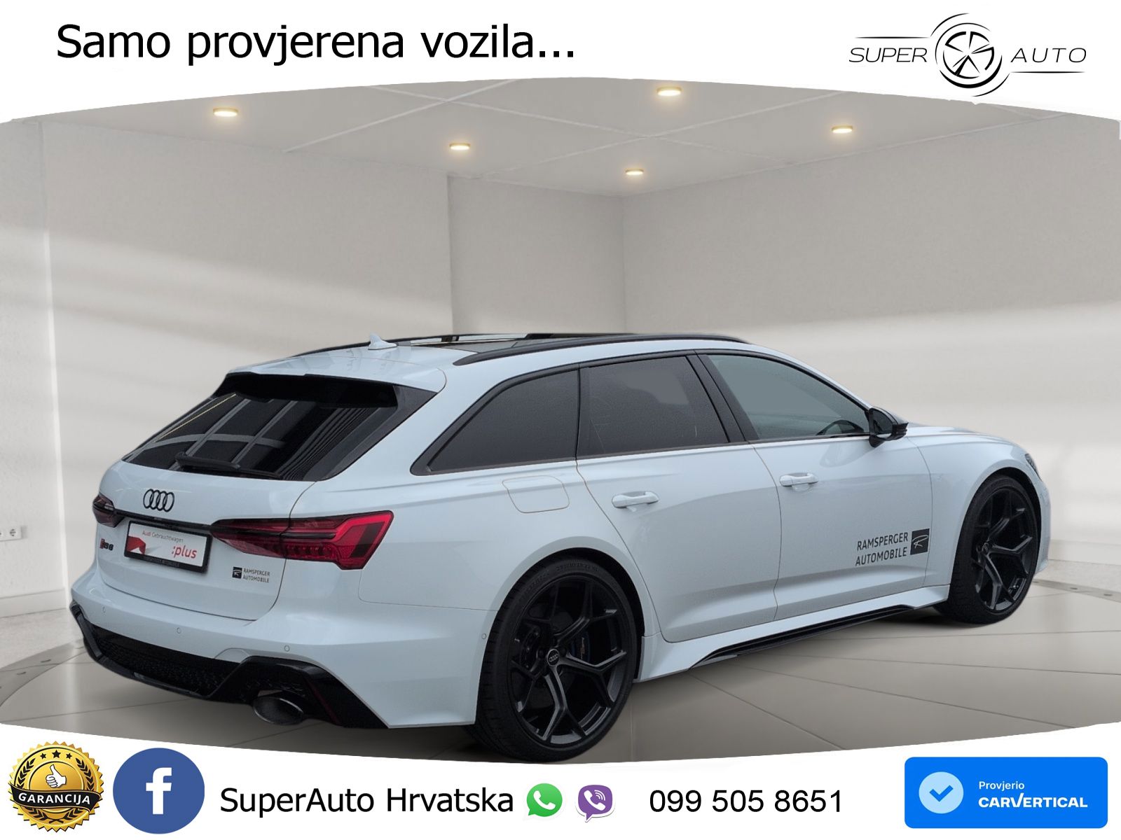 Audi RS6 Avant 4.0 TFSI V8 performance (630 KS)  quattro tiptronic LED+GR SJED+ACC