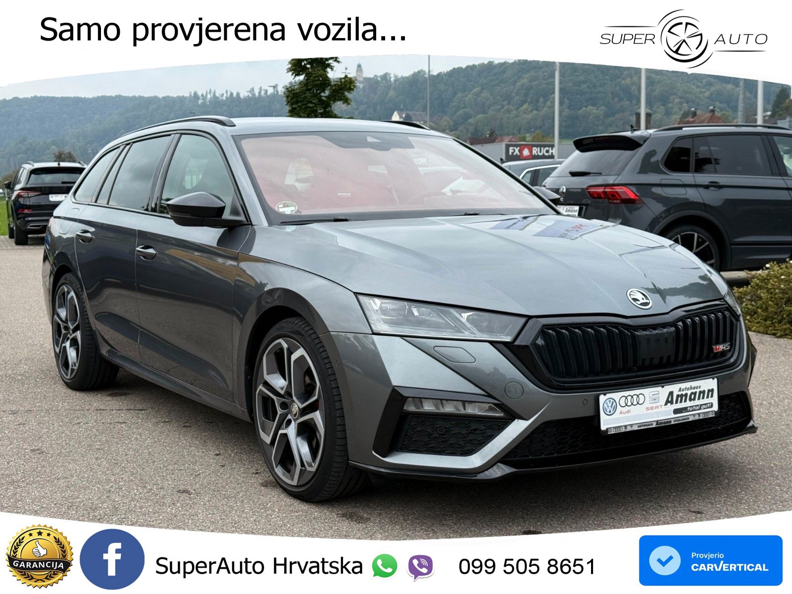 Škoda Octavia Combi RS 2.0 TDI (200 KS) 4x4 DSG LED+GR SJED+ACC