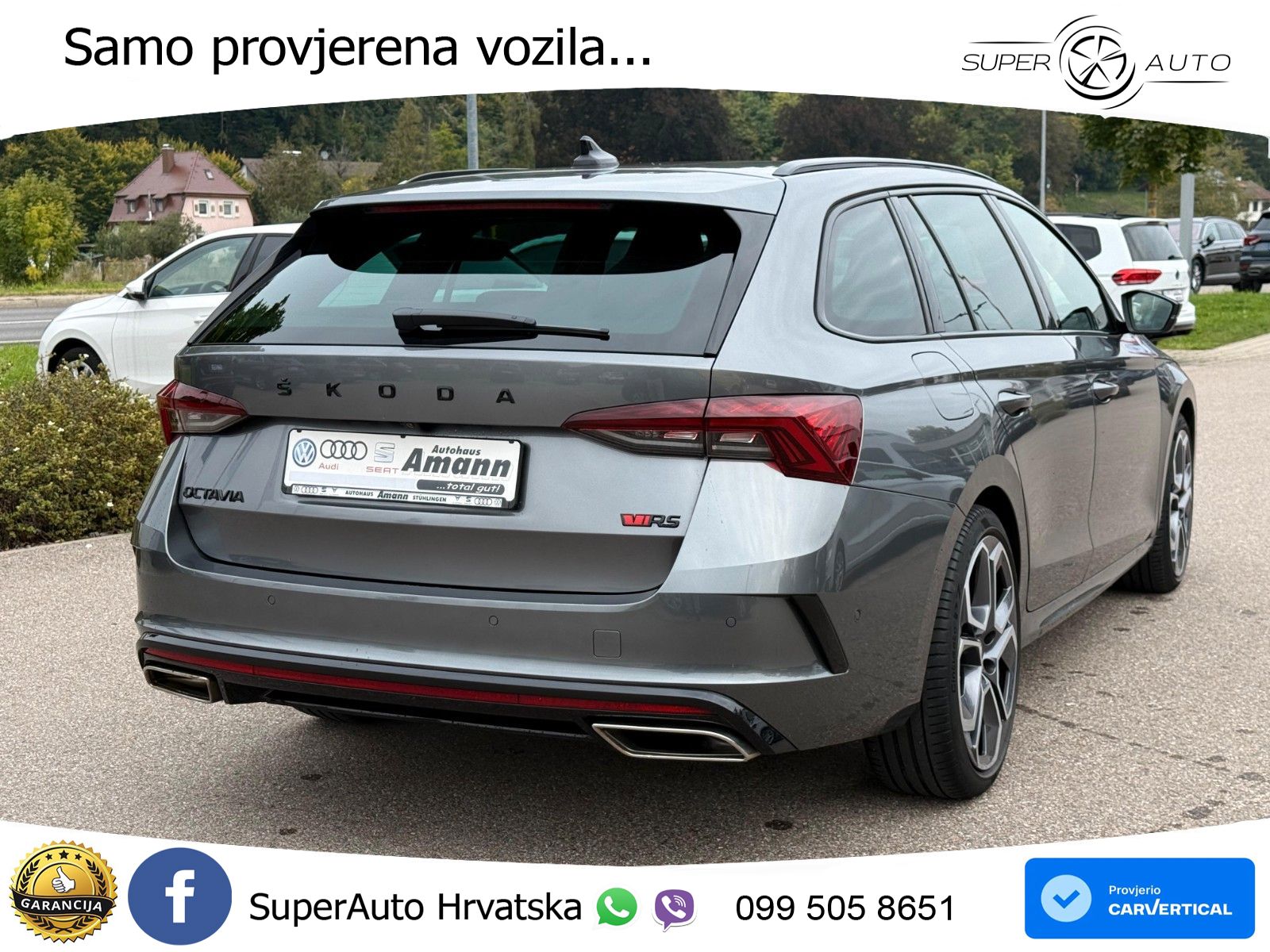 Škoda Octavia Combi RS 2.0 TDI (200 KS) 4x4 DSG LED+GR SJED+ACC