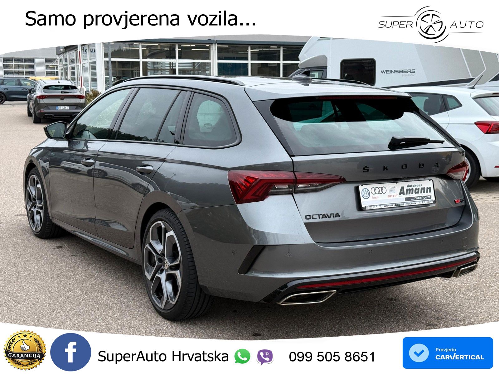 Škoda Octavia Combi RS 2.0 TDI (200 KS) 4x4 DSG LED+GR SJED+ACC