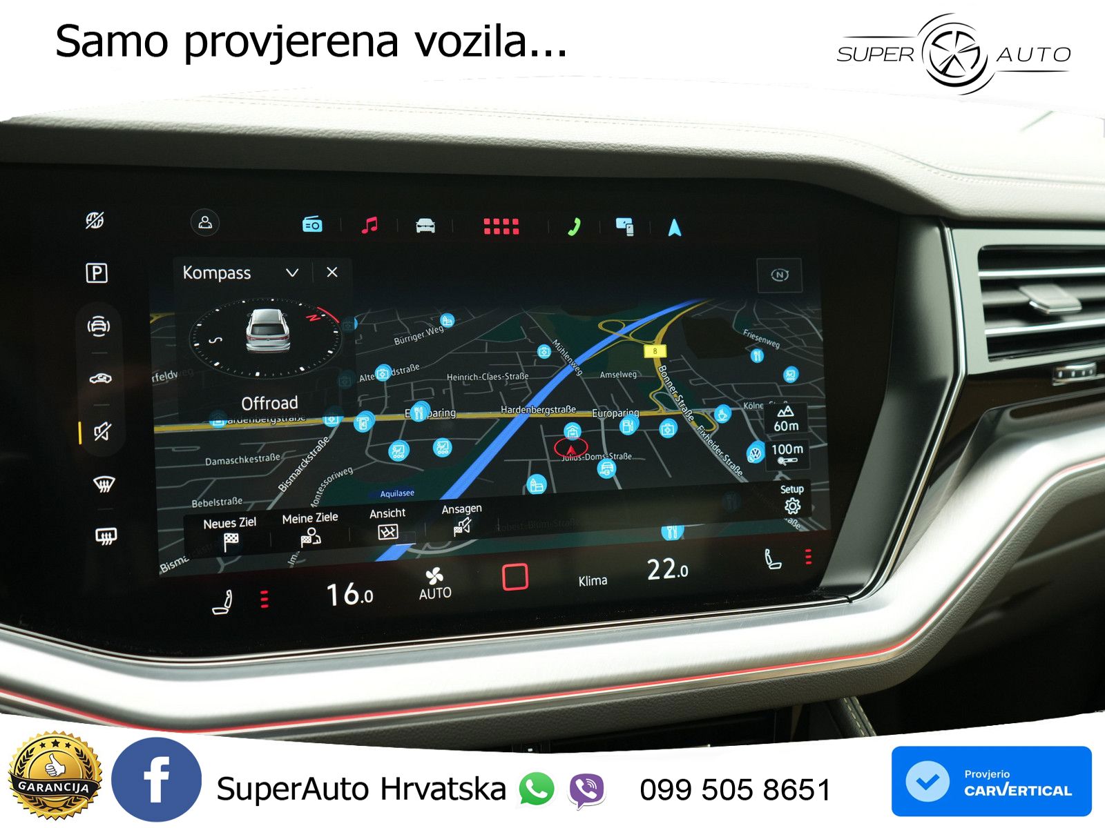 Volkswagen Touareg 3.0 V6 TDI (286 KS) 4MOTION Tiptronic ZRAČNI+ACC+GR SJED+KAM