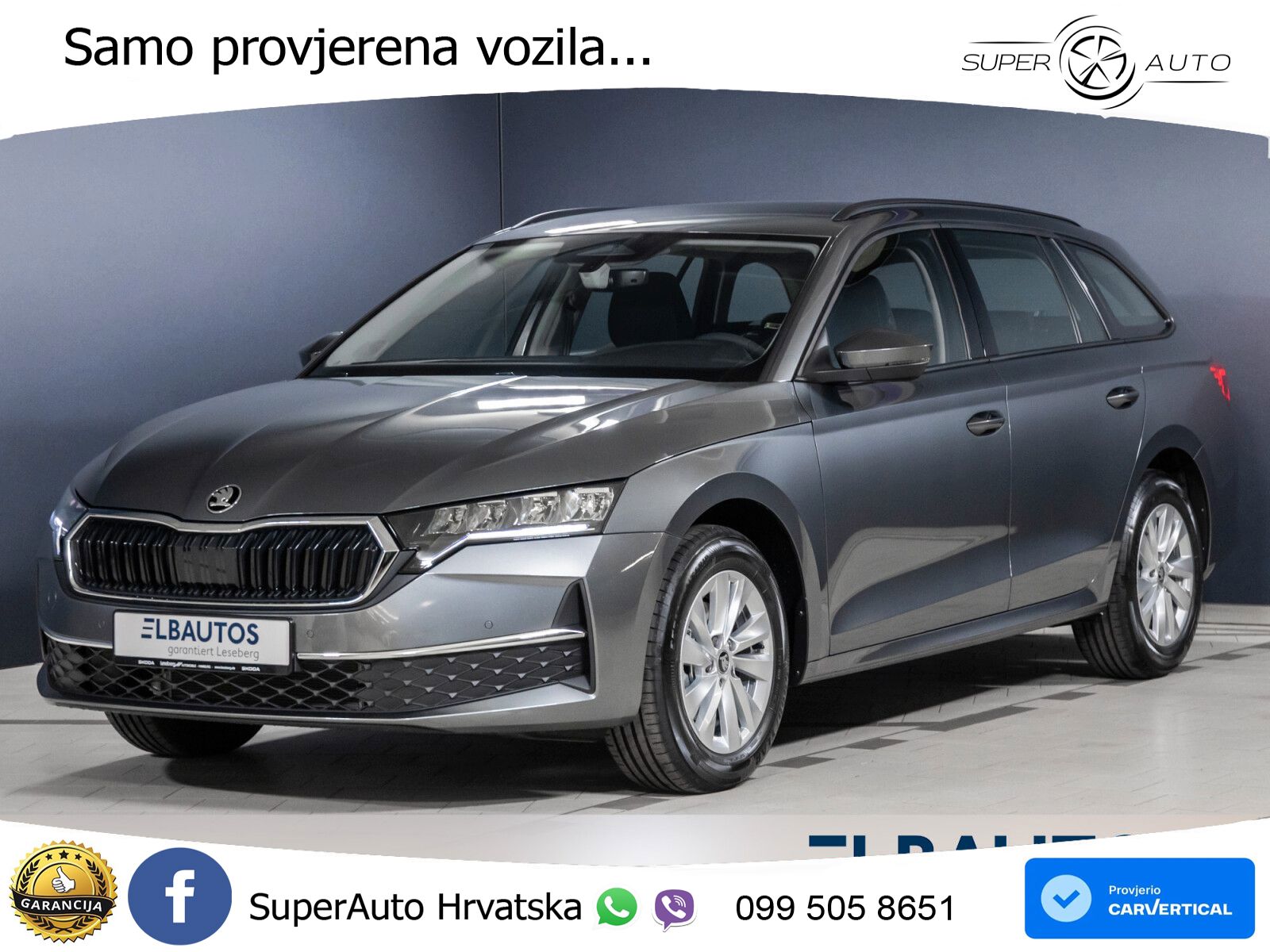 Škoda Octavia Combi 2.0 TDI (150 KS) DSG LED+GR SJED+ACC