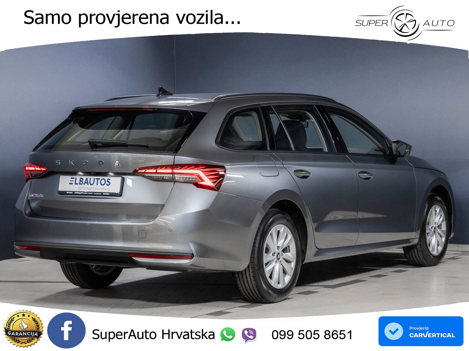 Škoda Octavia Combi 2.0 TDI (150 KS) DSG LED+GR SJED+ACC
