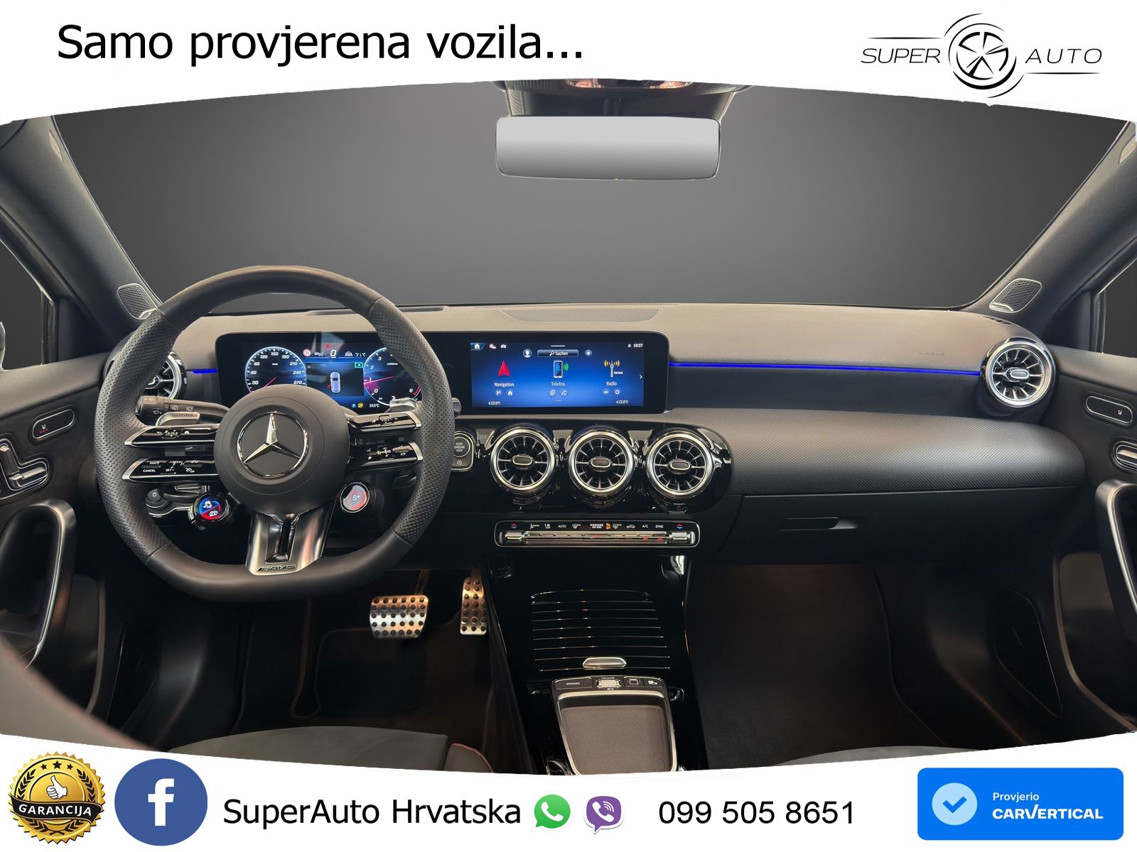 Mercedes-Benz AMG A 45 S 4MATIC+ AMG SPEEDSHIFT DCT 8G ACC+HEAD+GR SJED+360+PANO