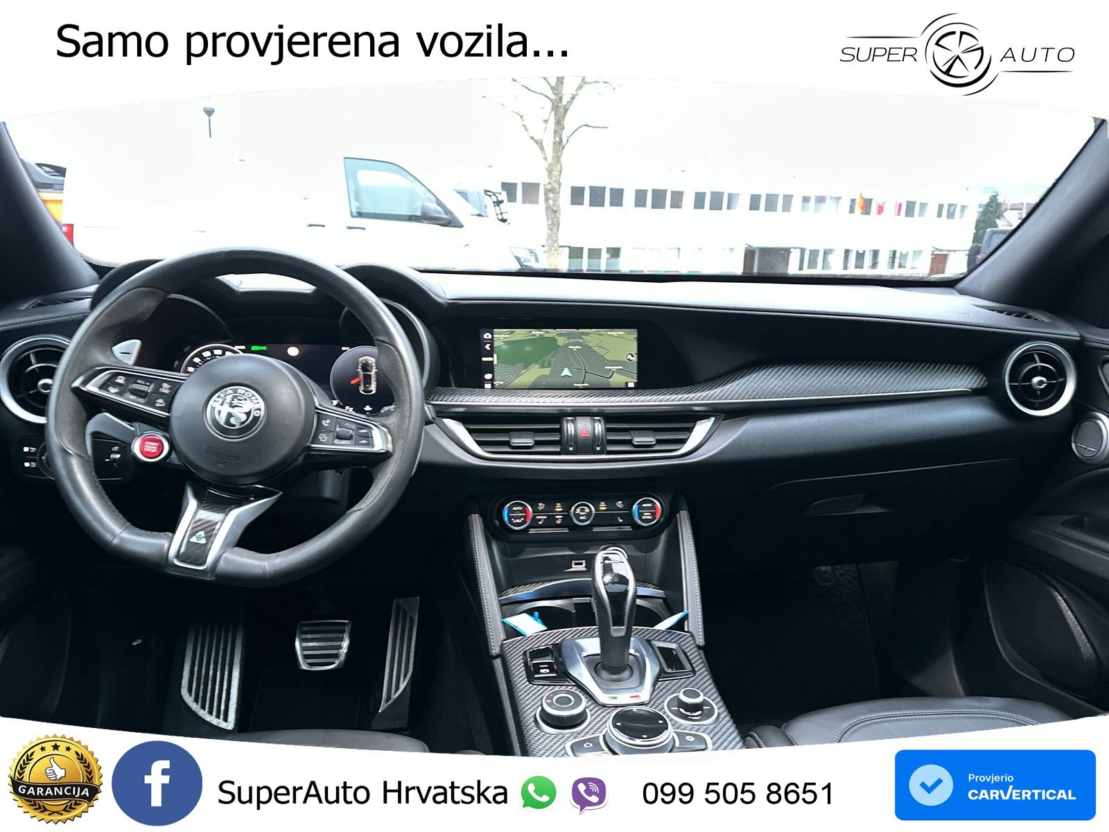Alfa Romeo Stelvio Quadrifoglio 2.9 V6 Bi-Turbo (520 KS) Q4 Automatic LED+GR SJED+ACC