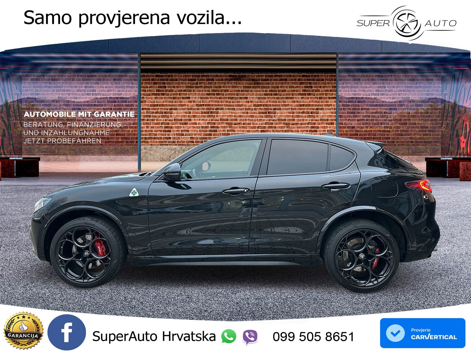 Alfa Romeo Stelvio Quadrifoglio 2.9 V6 Bi-Turbo (520 KS) Q4 Automatic LED+GR SJED+ACC