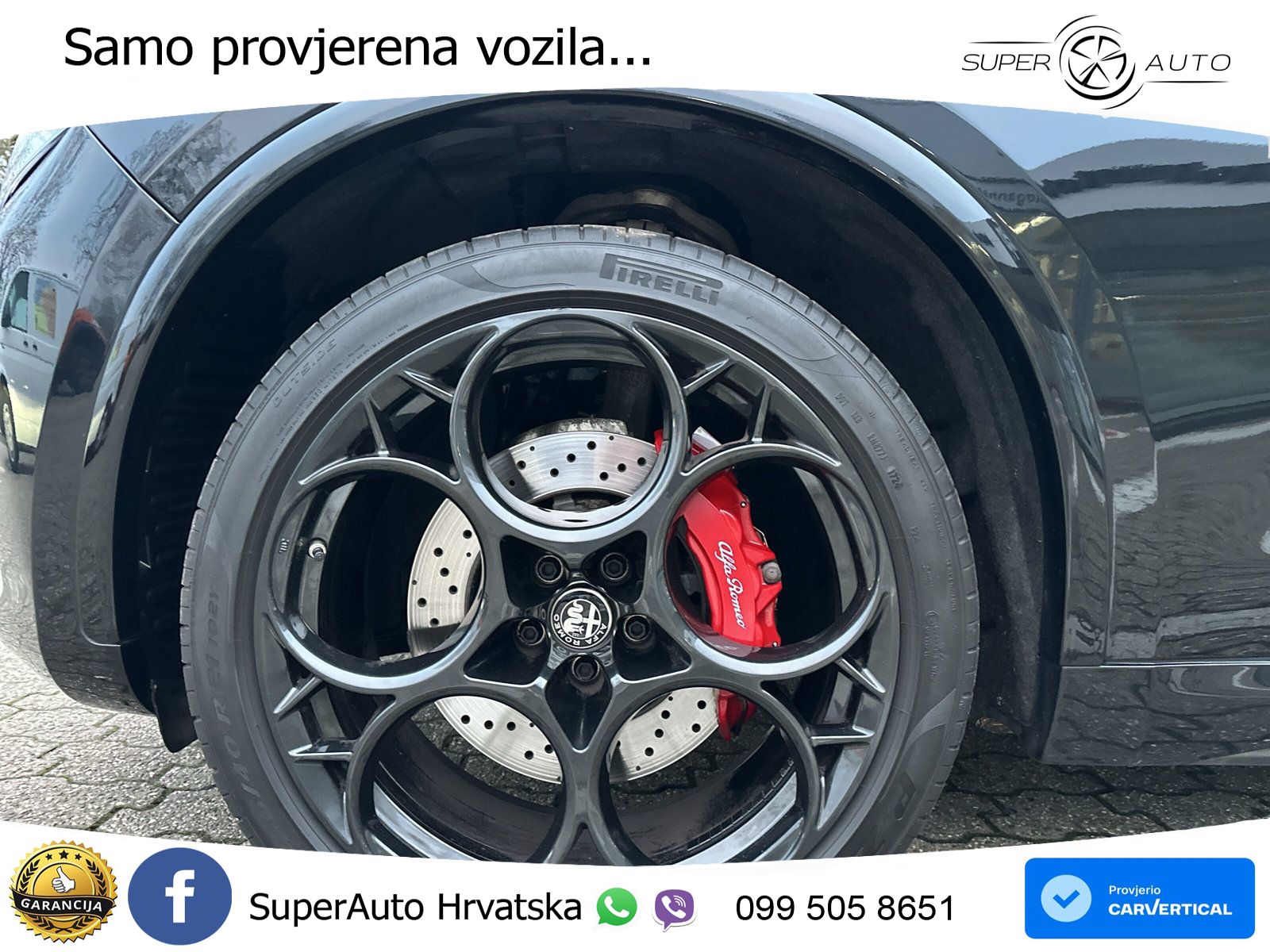 Alfa Romeo Stelvio Quadrifoglio 2.9 V6 Bi-Turbo (520 KS) Q4 Automatic LED+GR SJED+ACC