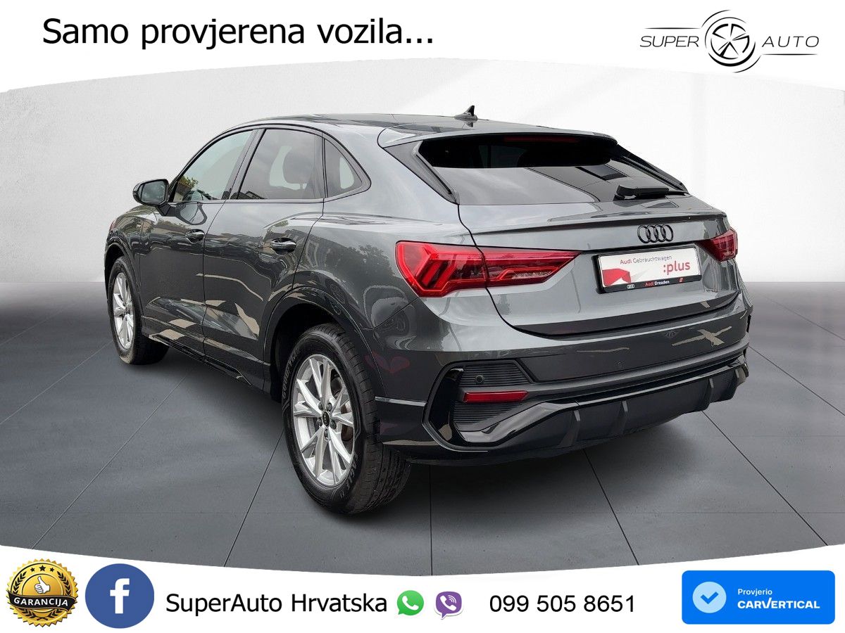 Audi Q3 Sportback 35 TFSI (150 KS) S tronic S line LED+GR SJED+ACC