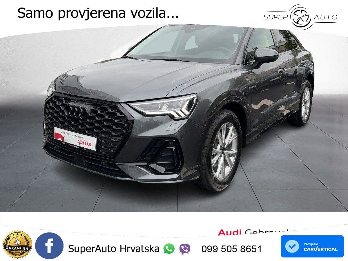 Audi Q3 Sportback 35 TFSI (150 KS) S tronic S line LED+GR SJED+ACC
