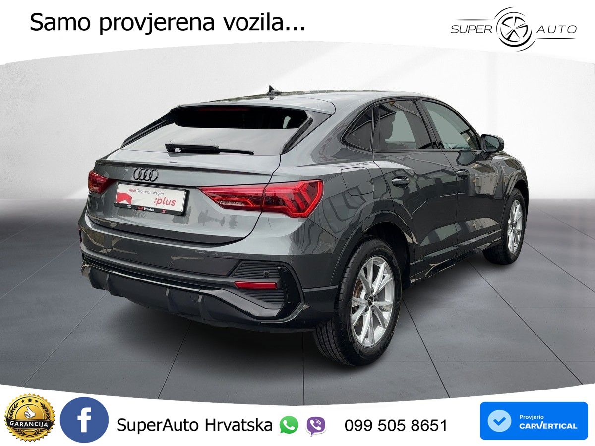 Audi Q3 Sportback 35 TFSI (150 KS) S tronic S line LED+GR SJED+ACC
