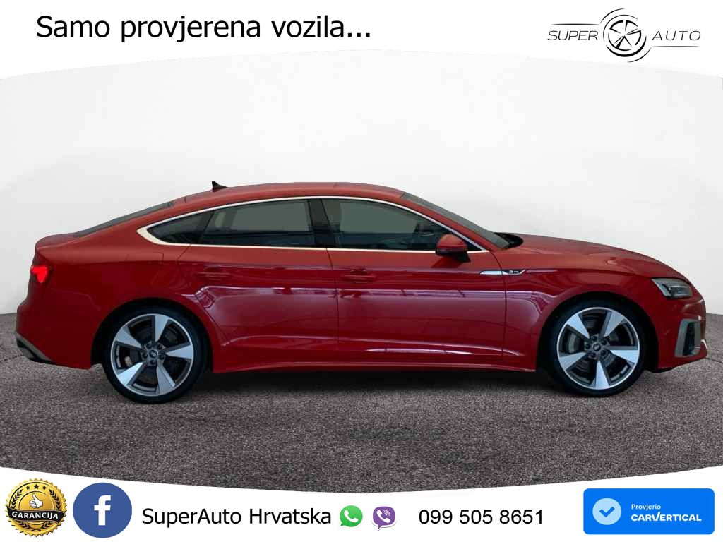 Audi A5 Sportback 45 TFSI (265 KS) quattro S tronic S line LED+GR SJED+ACC
