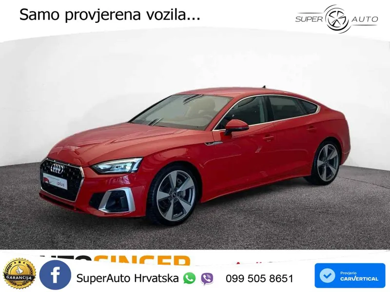 Audi A5 Sportback 45 TFSI (265 KS) quattro S tronic S line LED+GR SJED+ACC