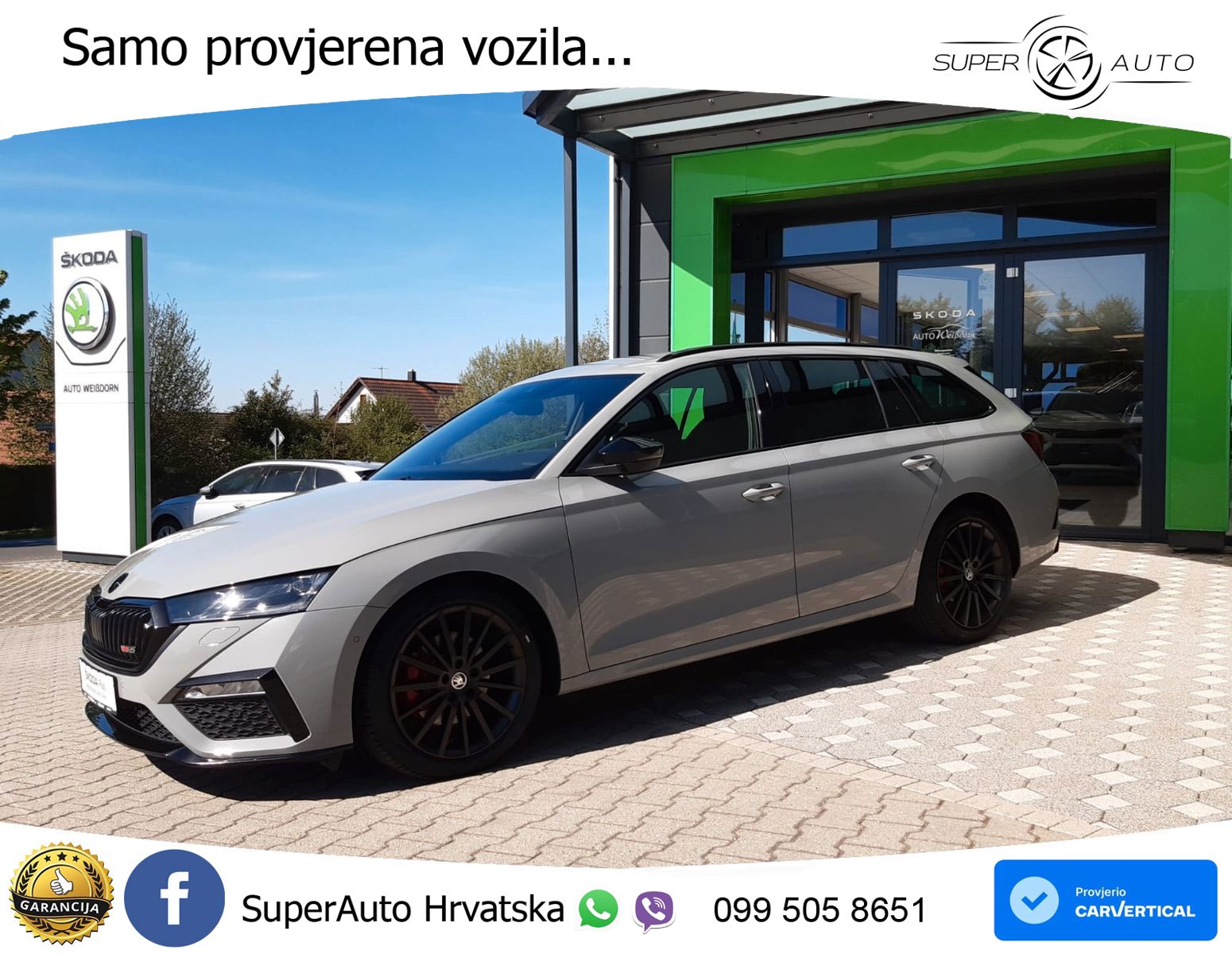 Škoda Octavia Combi RS 2.0 TDI (200 KS) 4x4 DSG LED+GR SJED+ACC