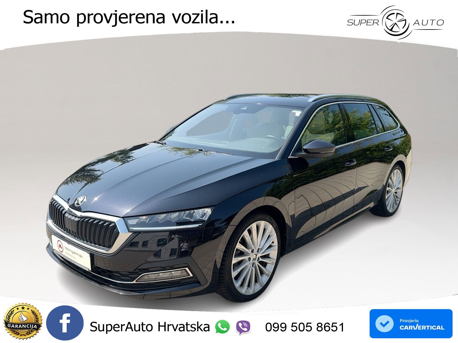 Škoda Octavia Combi 2.0 TSI (190 KS) 4x4 DSG LED+GR SJED+ACC