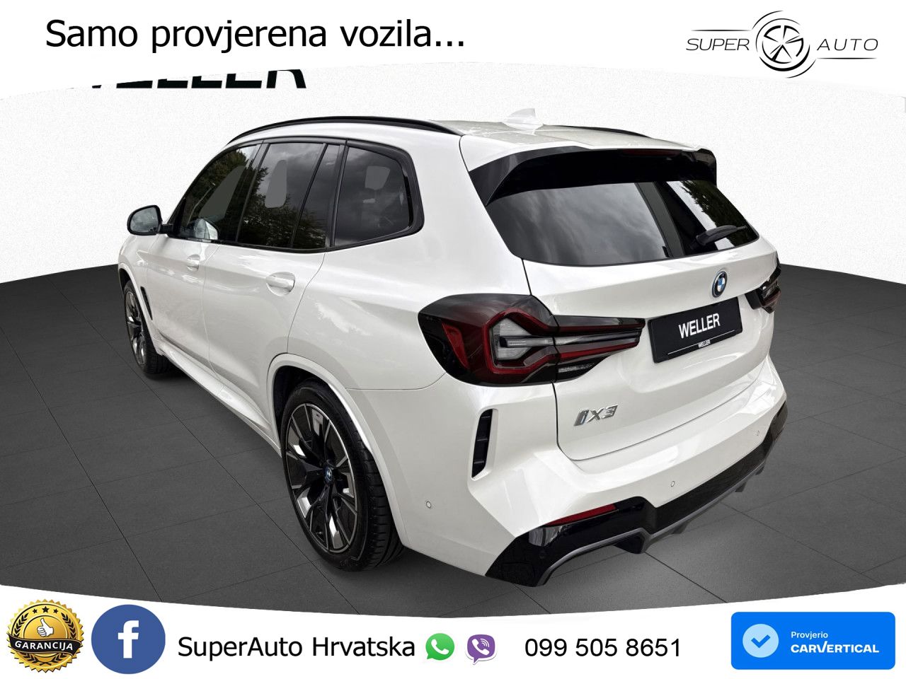 BMW iX3 80 kWh (286 KS) M Sport ACC+HEAD+GR SJED+360+PANO
