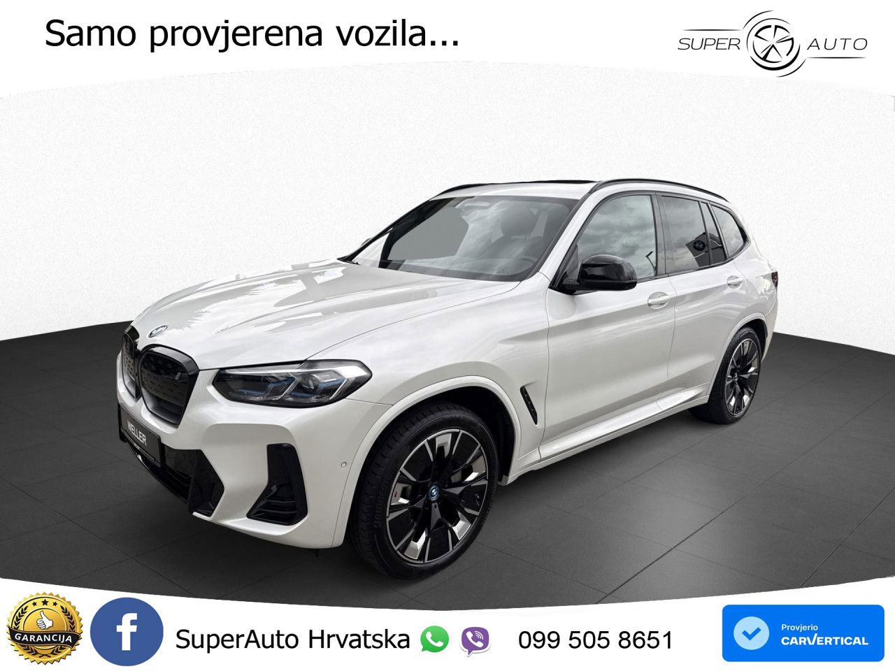 BMW iX3 80 kWh (286 KS) M Sport ACC+HEAD+GR SJED+360+PANO