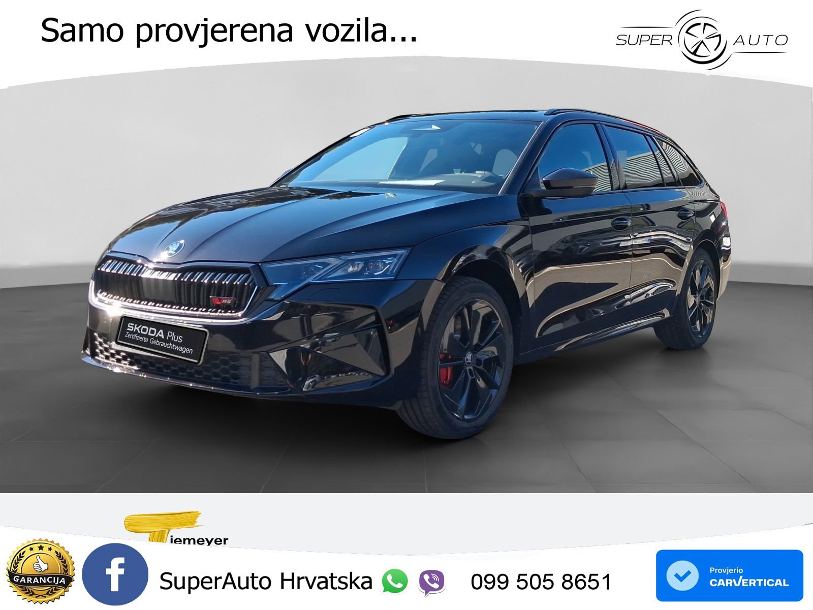 Škoda Octavia Combi RS 2.0 TSI (265 KS) DSG MATRIX+GR SJED+KAM