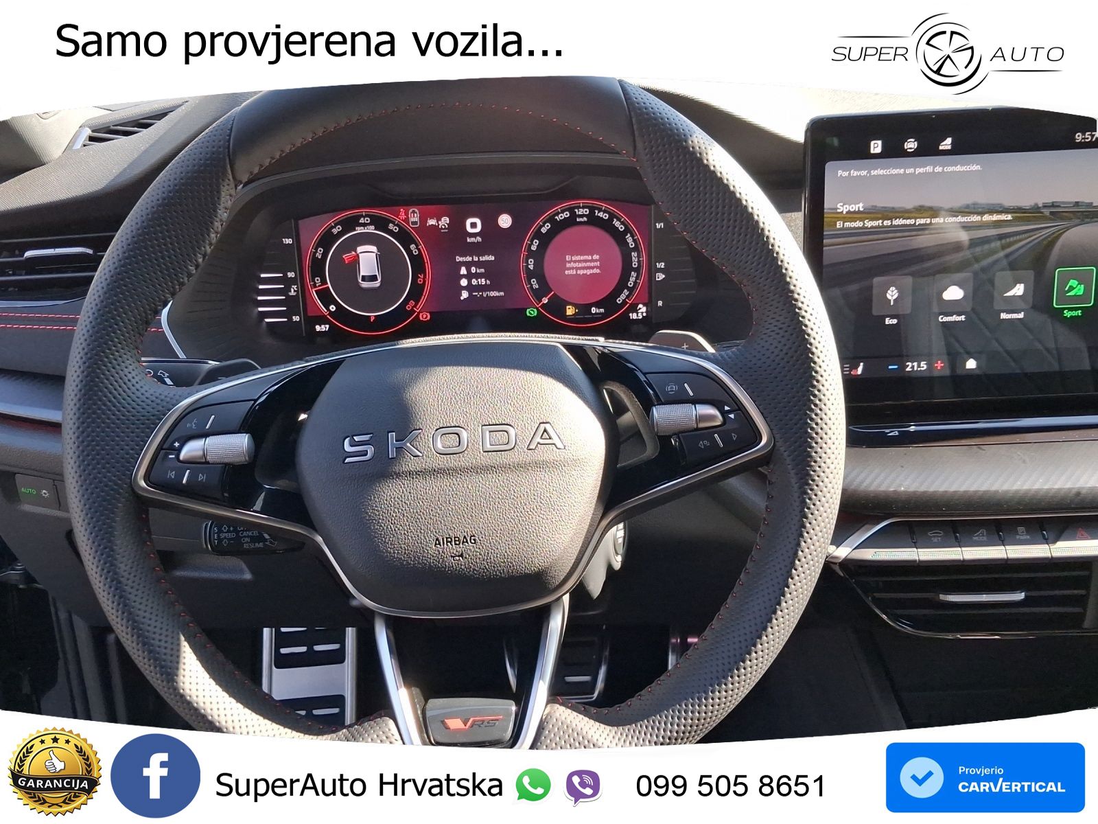 Škoda Octavia Combi RS 2.0 TSI (265 KS) DSG MATRIX+GR SJED+KAM