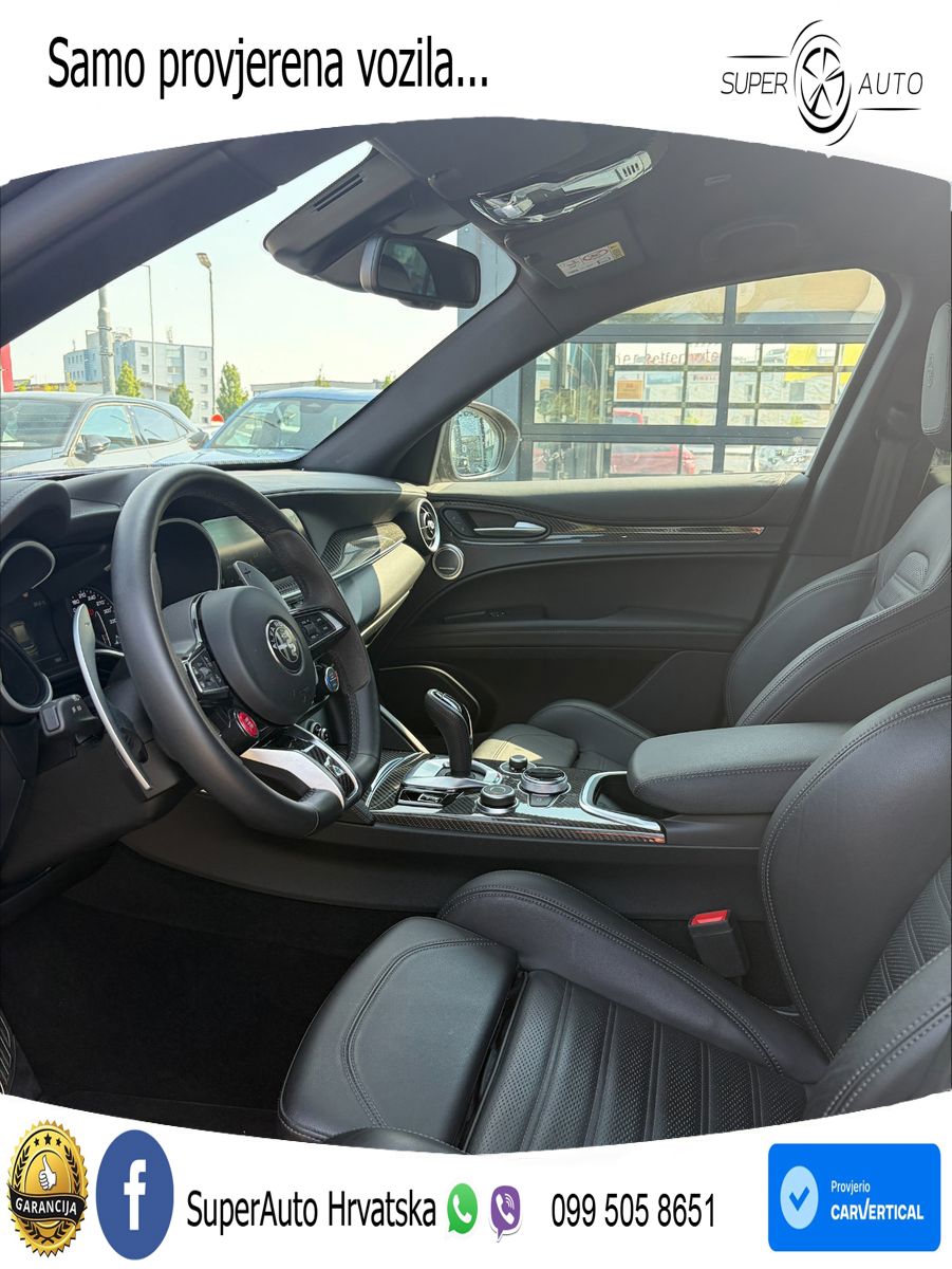Alfa Romeo Stelvio Quadrifoglio 2.9 V6 Bi-Turbo (520 KS) Q4 Automatic LED+GR SJED+ACC