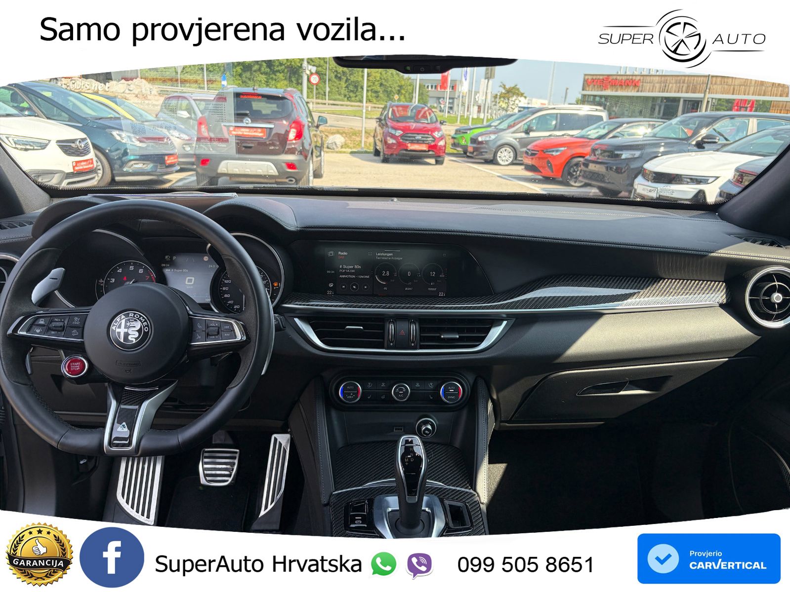 Alfa Romeo Stelvio Quadrifoglio 2.9 V6 Bi-Turbo (520 KS) Q4 Automatic LED+GR SJED+ACC