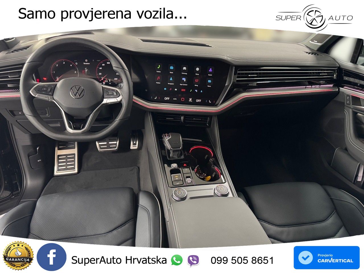 Volkswagen Touareg 3.0 V6 TDI (286 KS) 4MOTION Tiptronic ZRAČNI+ACC+GR SJED+KAM+PANO