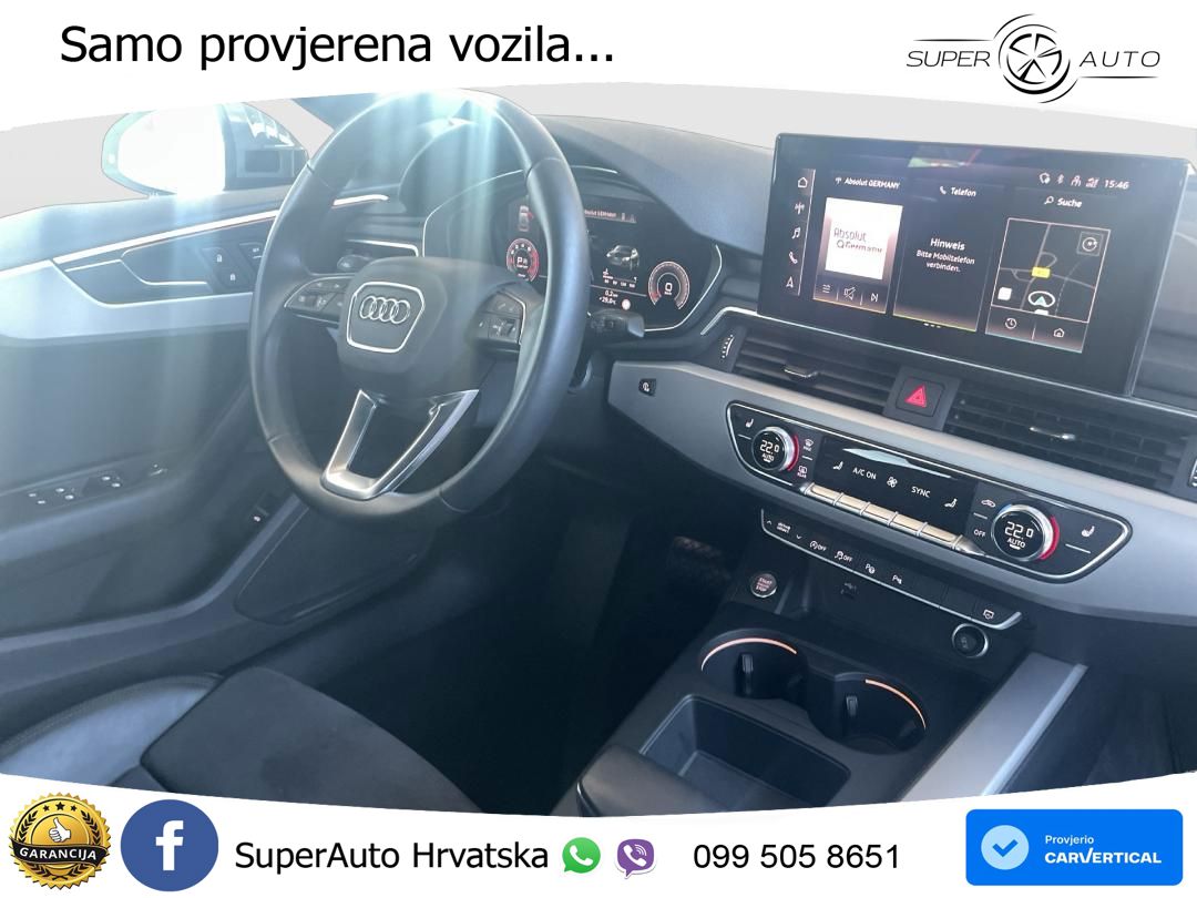 Audi A5 Sportback  40 TFSI (204 KS) S tronic S line MATRIX+GR SJED+KAM
