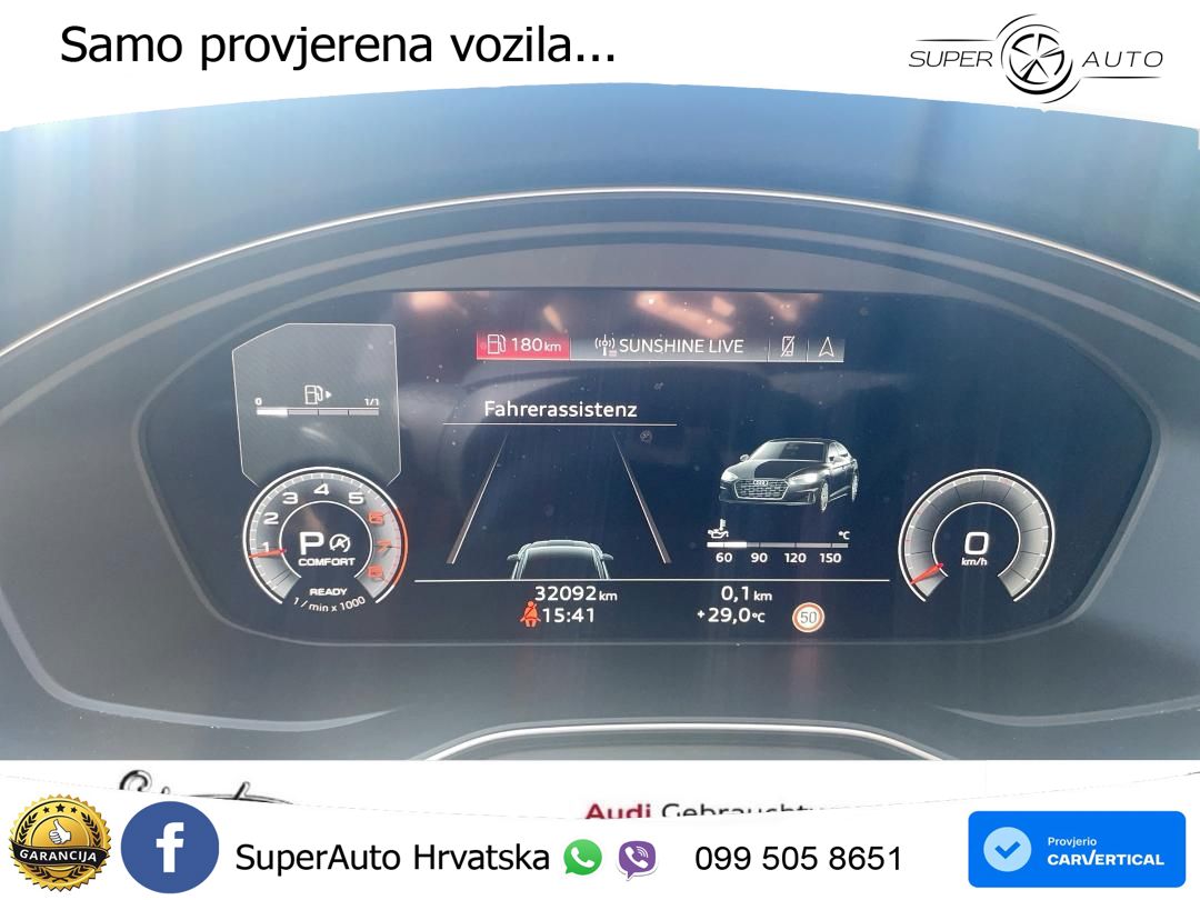 Audi A5 Sportback  40 TFSI (204 KS) S tronic S line MATRIX+GR SJED+KAM