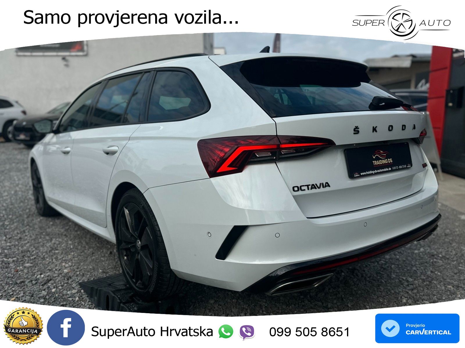 Škoda Octavia Combi RS 2.0 TDI (200 KS) DSG LED+GR SJED+ACC