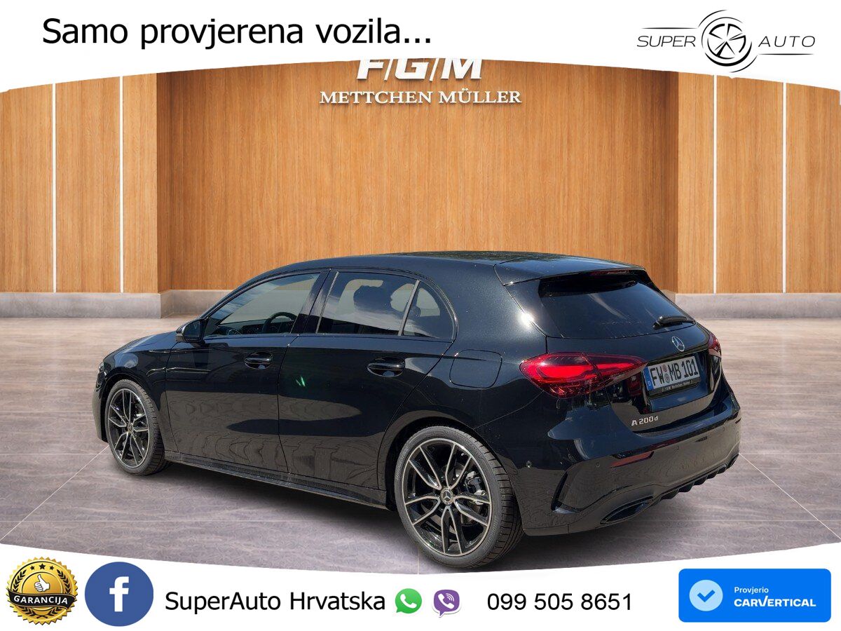 Mercedes-Benz A 200d 8G-DCT AMG ACC+GR SJED+360+PANO