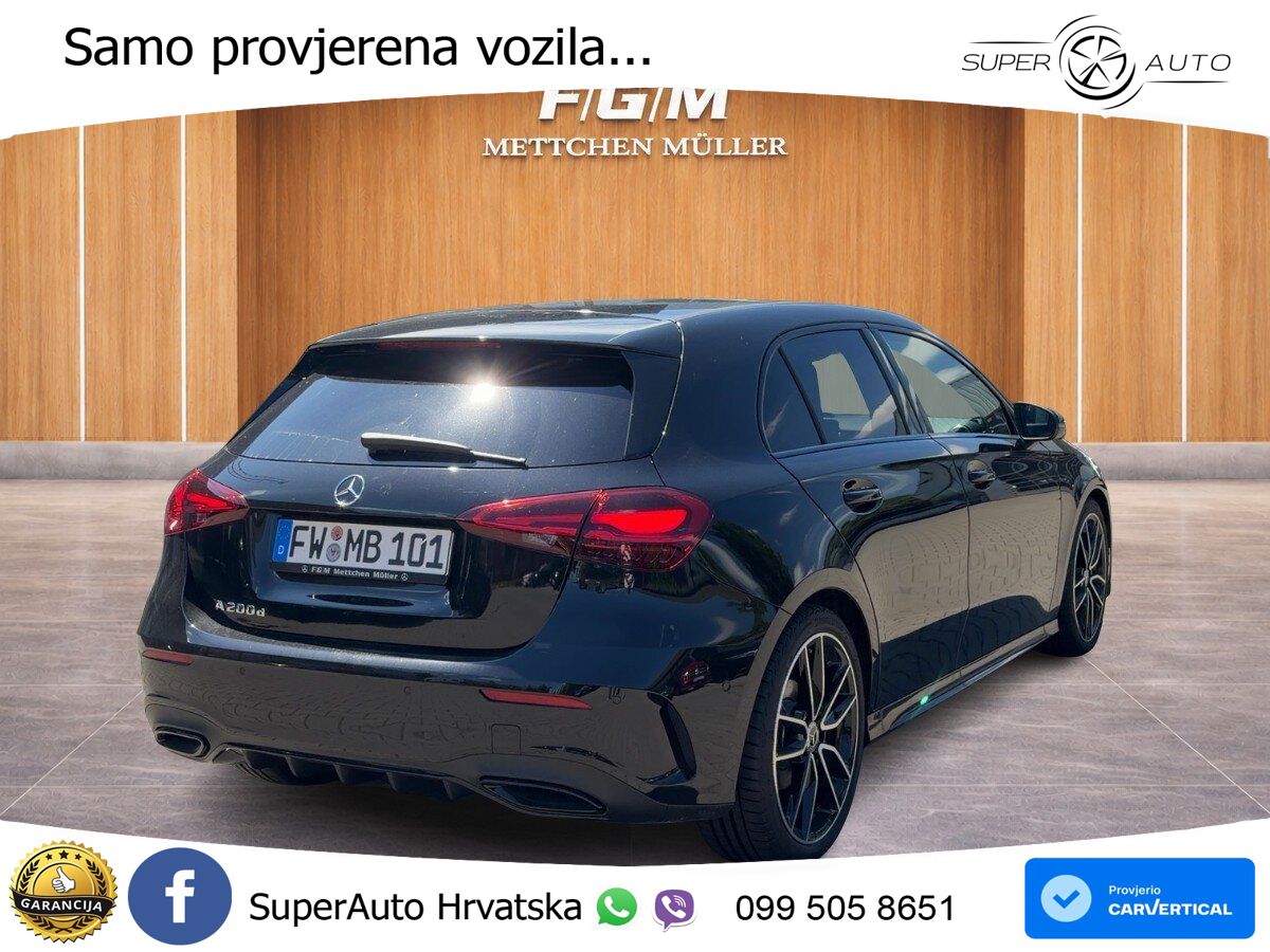Mercedes-Benz A 200d 8G-DCT AMG ACC+GR SJED+360+PANO