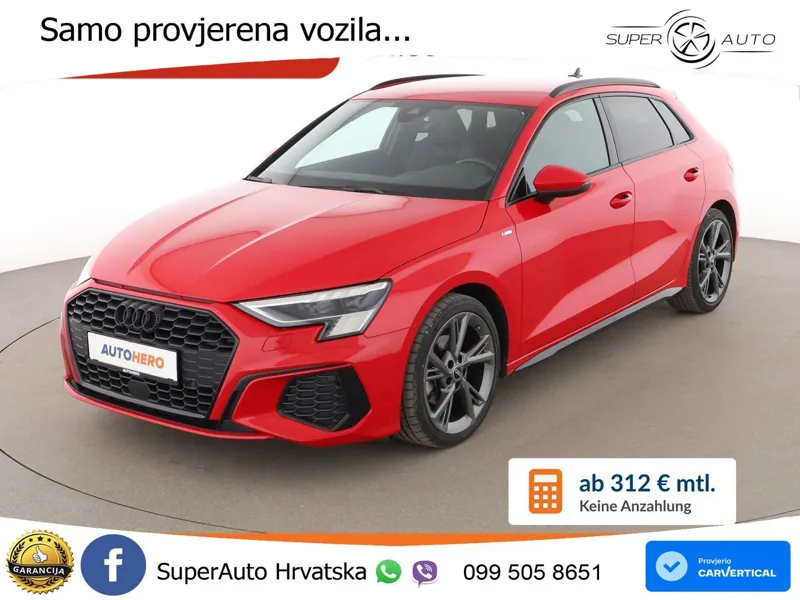 Audi A3 35 TFSI (150 KS) S tronic S line LED+GR SJED+ACC