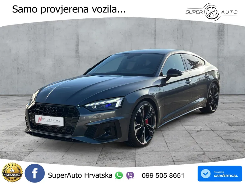 Audi A5 Sportback 45 TFSI (265 KS) quattro S tronic S line MATRIX+GR SJED+KAM