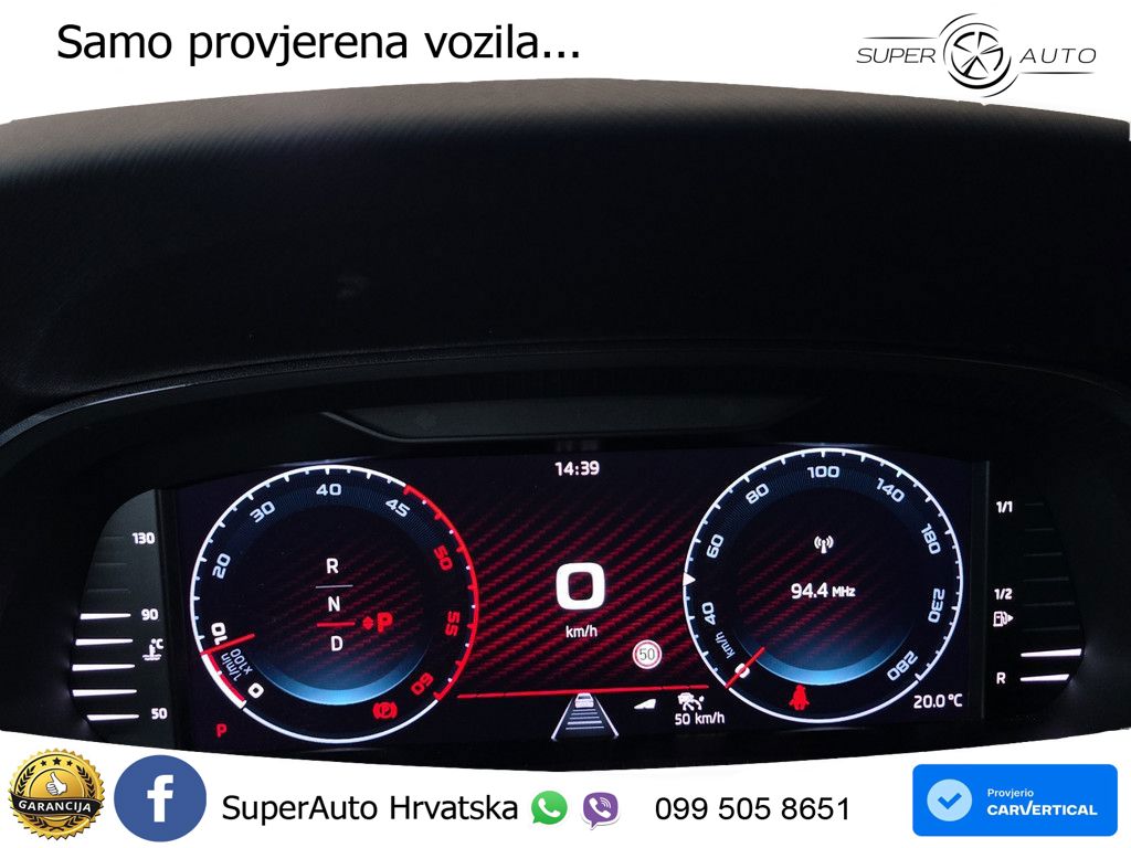 Škoda Octavia Combi RS 2.0 TDI (200 KS) DSG LED+GR SJED+ACC