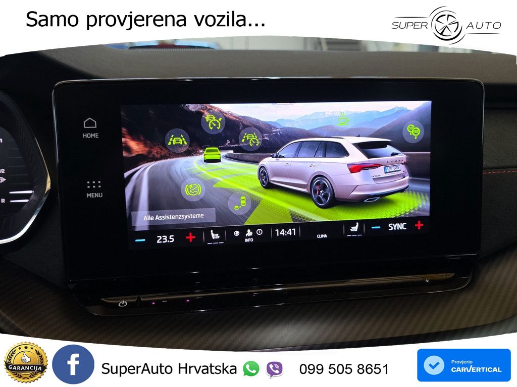 Škoda Octavia Combi RS 2.0 TDI (200 KS) DSG LED+GR SJED+ACC