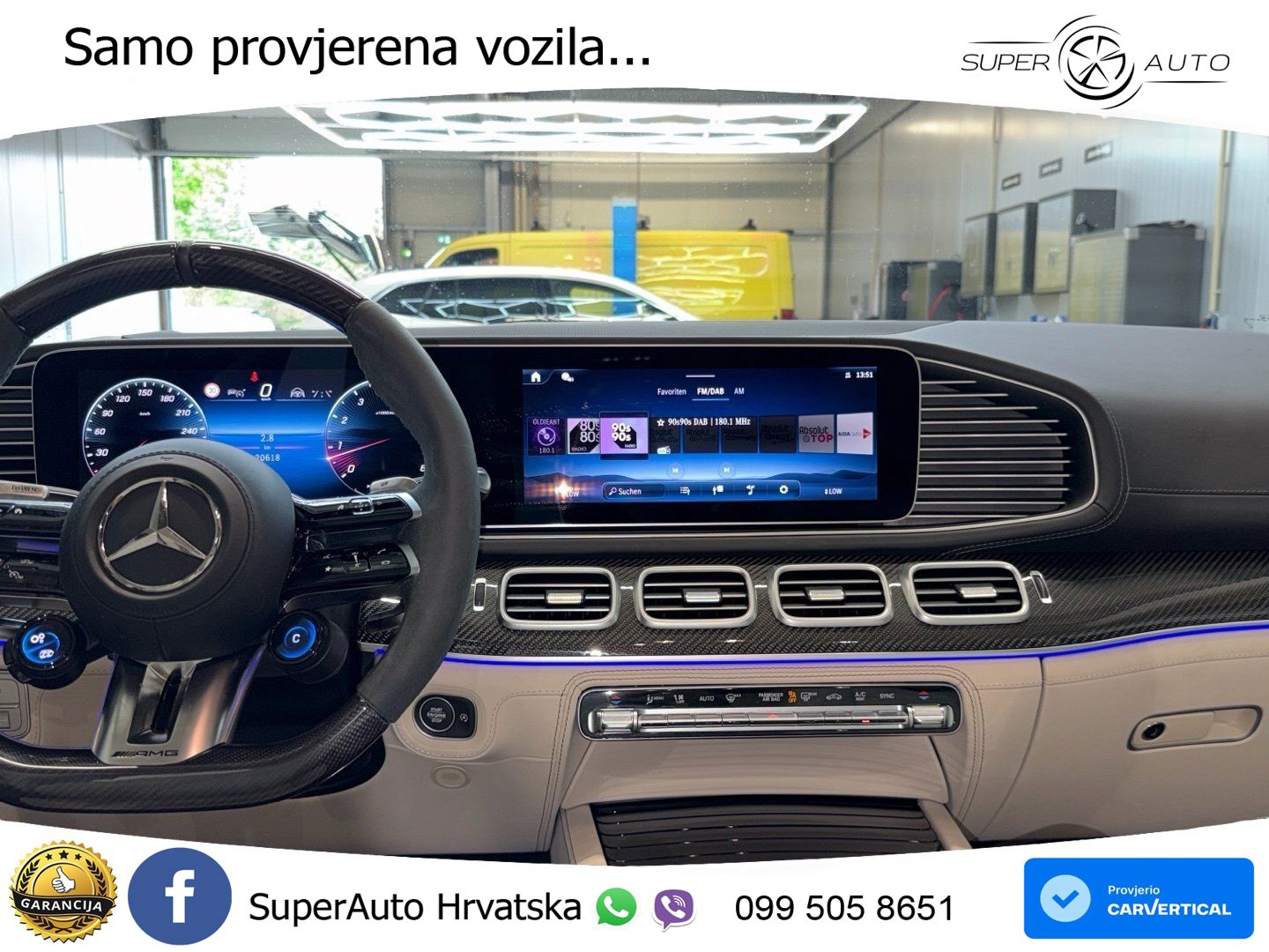 Mercedes-Benz GLS AMG GLS 63 V8 EQ Boost 4MATIC+ AMG SPEEDSHIFT TCT 9G ACC+HEAD+4xGR SJED+360+PANO