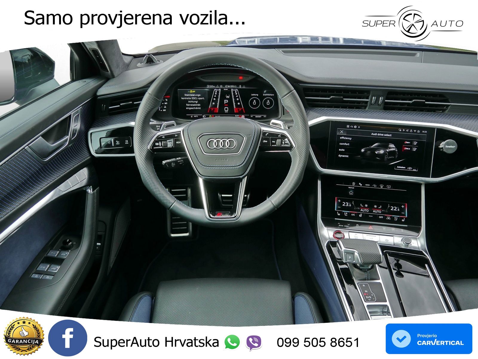 Audi RS6 Avant 4.0 TFSI V8 performance (630 KS)  quattro tiptronic LED+GR SJED+ACC