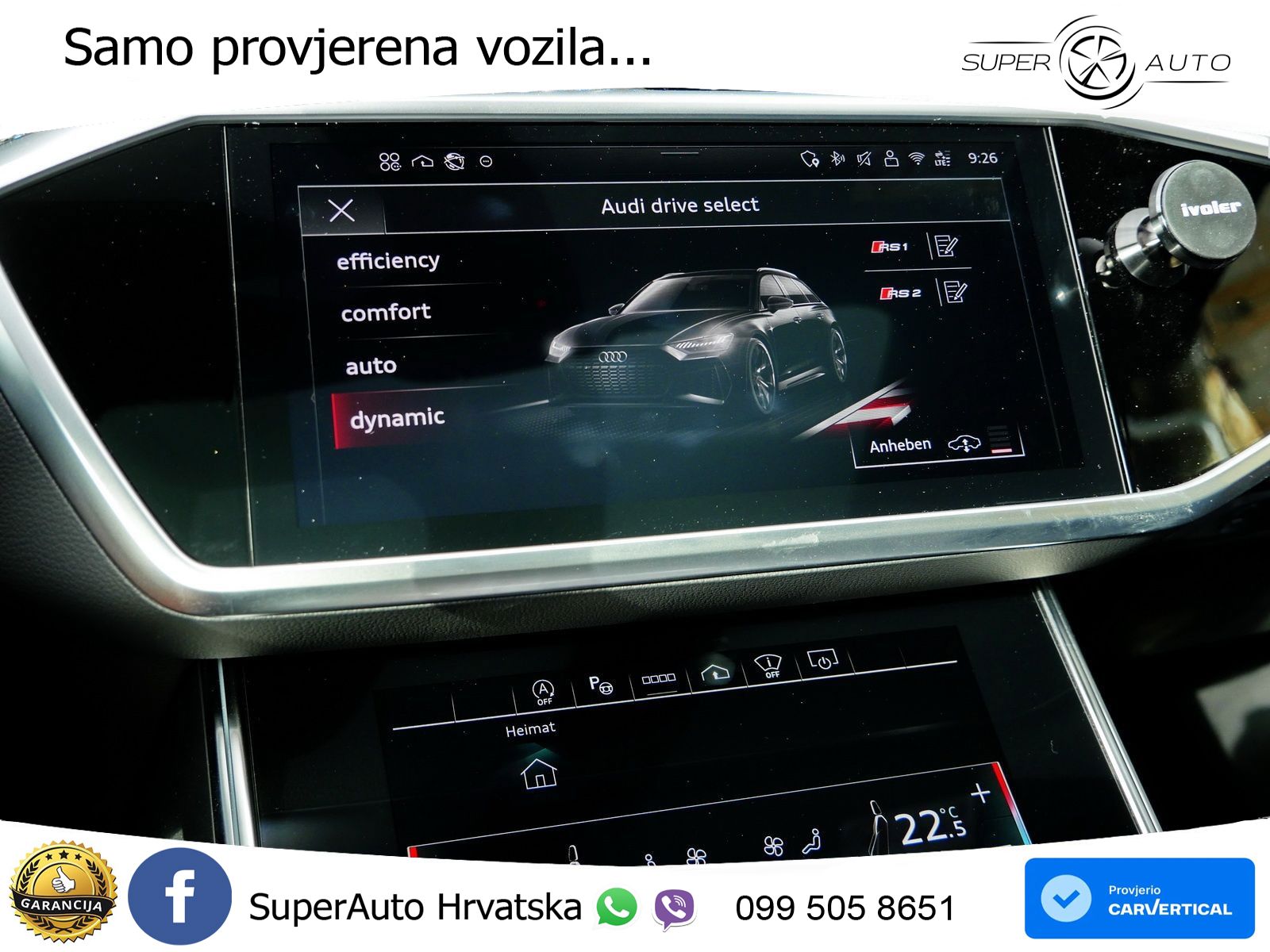 Audi RS6 Avant 4.0 TFSI V8 performance (630 KS)  quattro tiptronic LED+GR SJED+ACC
