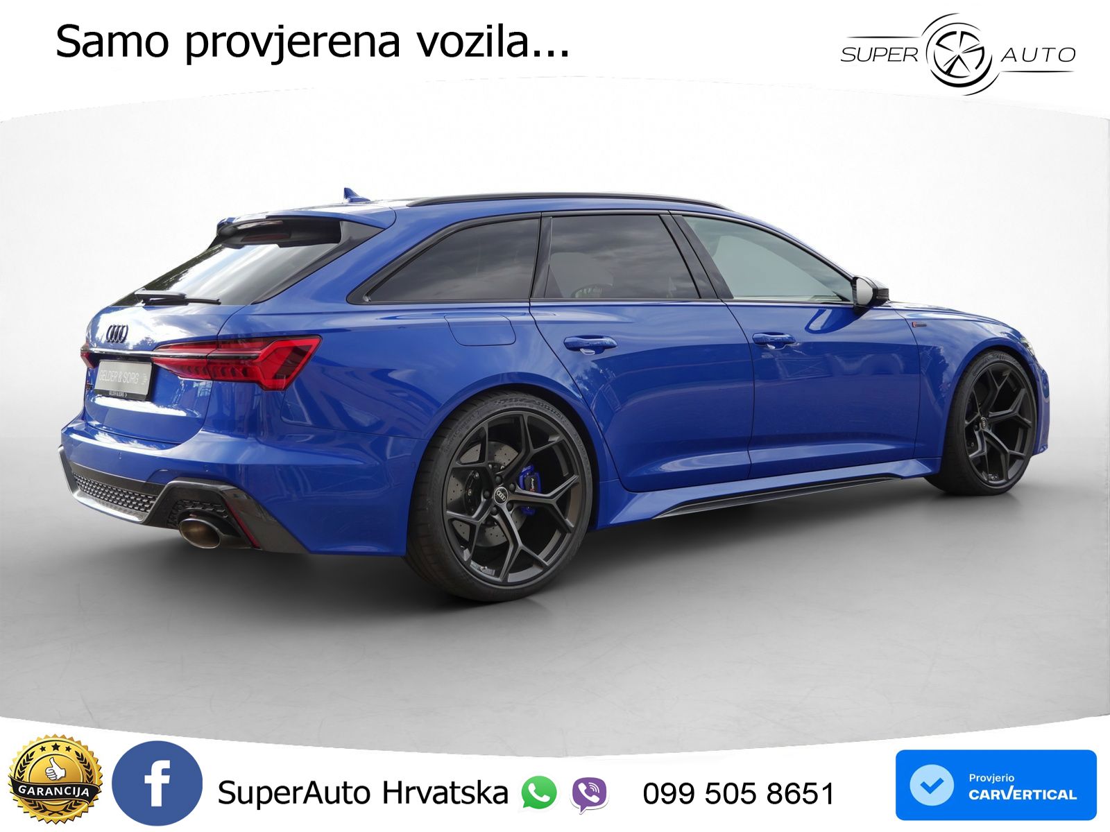 Audi RS6 Avant 4.0 TFSI V8 performance (630 KS)  quattro tiptronic LED+GR SJED+ACC