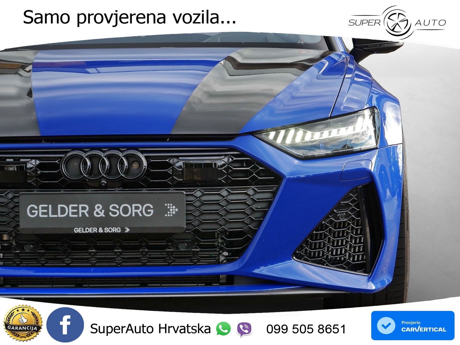 Audi RS6 Avant 4.0 TFSI V8 performance (630 KS)  quattro tiptronic LED+GR SJED+ACC