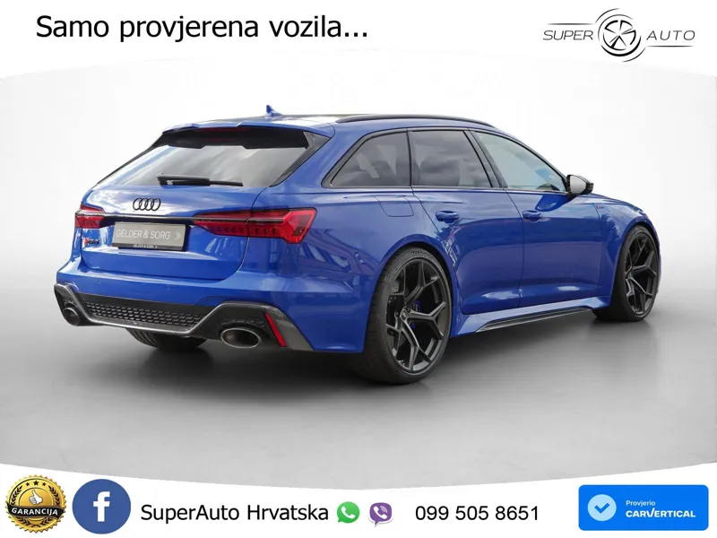Audi RS6 Avant 4.0 TFSI V8 performance (630 KS)  quattro tiptronic LED+GR SJED+ACC