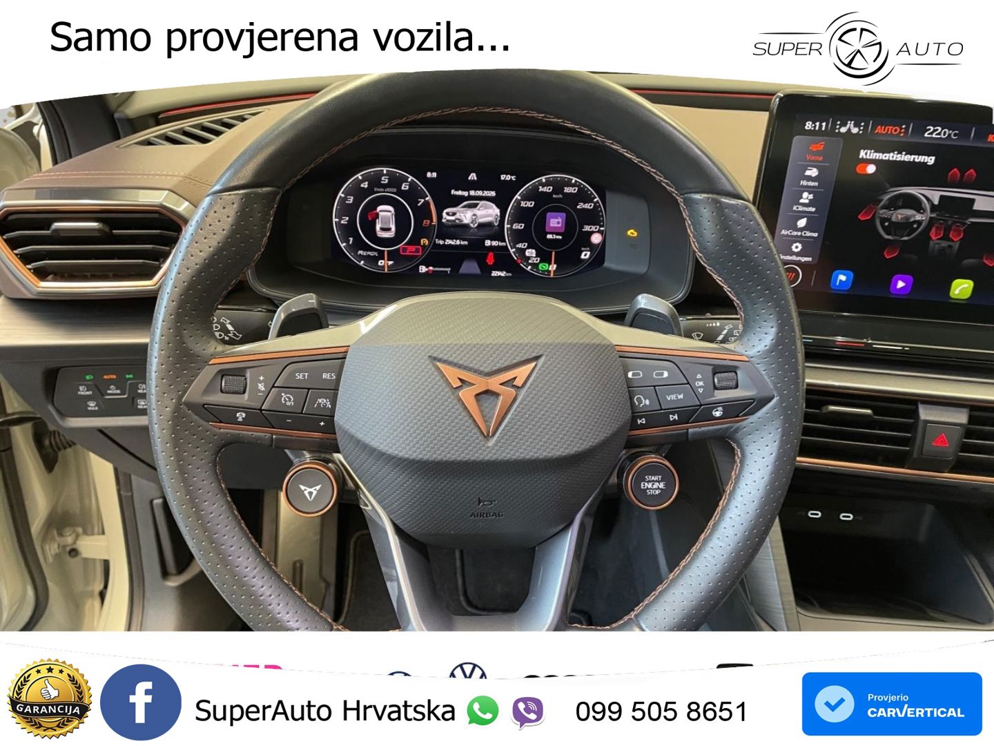 Cupra Formentor VZ5 2.5 TSI (390 KS) 4Drive DSG VZ MATRIX+GR SJED+KAM