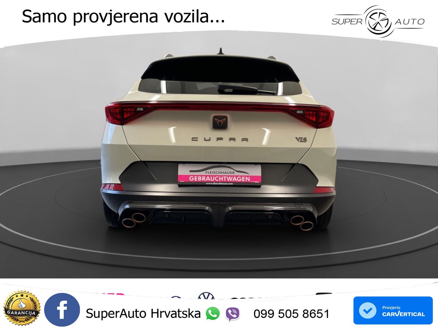 Cupra Formentor VZ5 2.5 TSI (390 KS) 4Drive DSG VZ MATRIX+GR SJED+KAM