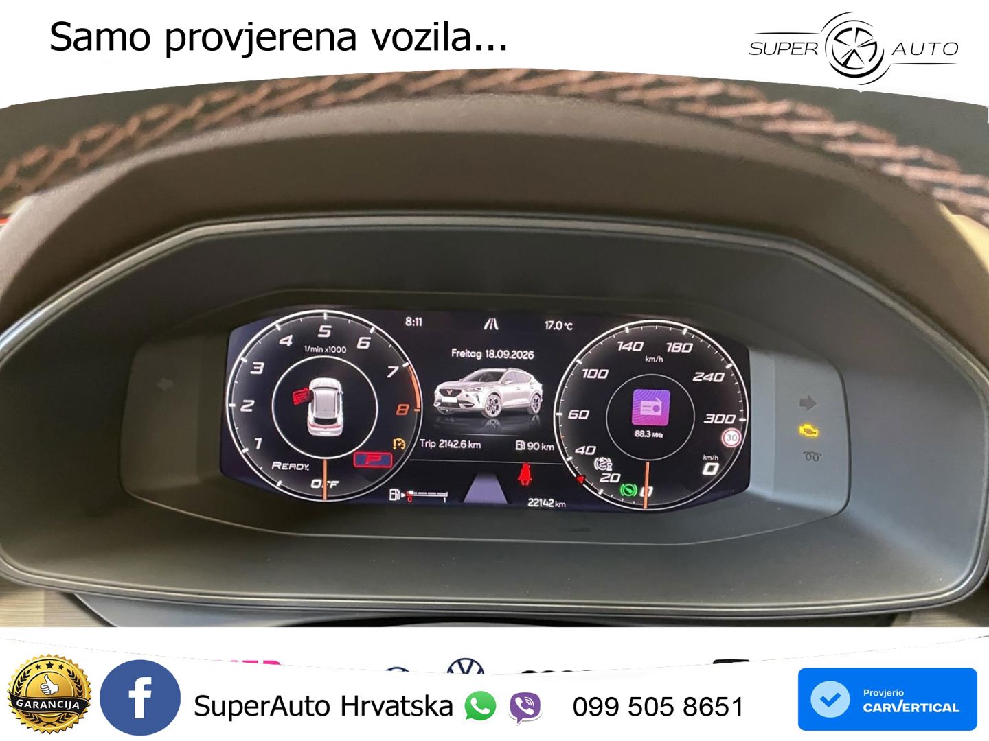 Cupra Formentor VZ5 2.5 TSI (390 KS) 4Drive DSG VZ MATRIX+GR SJED+KAM