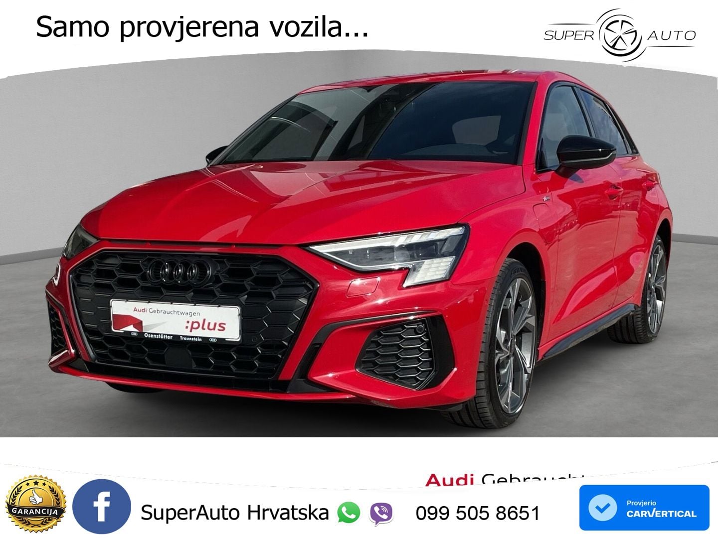 Audi A3 45 TFSIe (245 KS) S tronic S line MATRIX+GR SJED+KAM