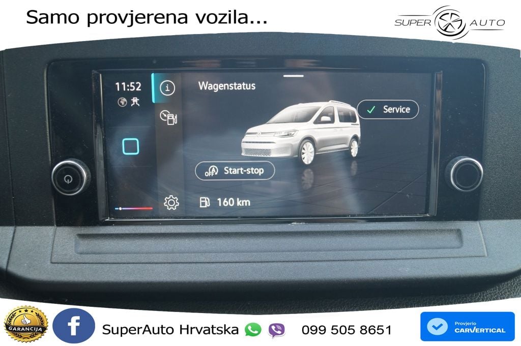 Volkswagen Caddy 2.0 TDI Comfort Cargo -AIRCO-PDC-CRUISE-CA 75 KS