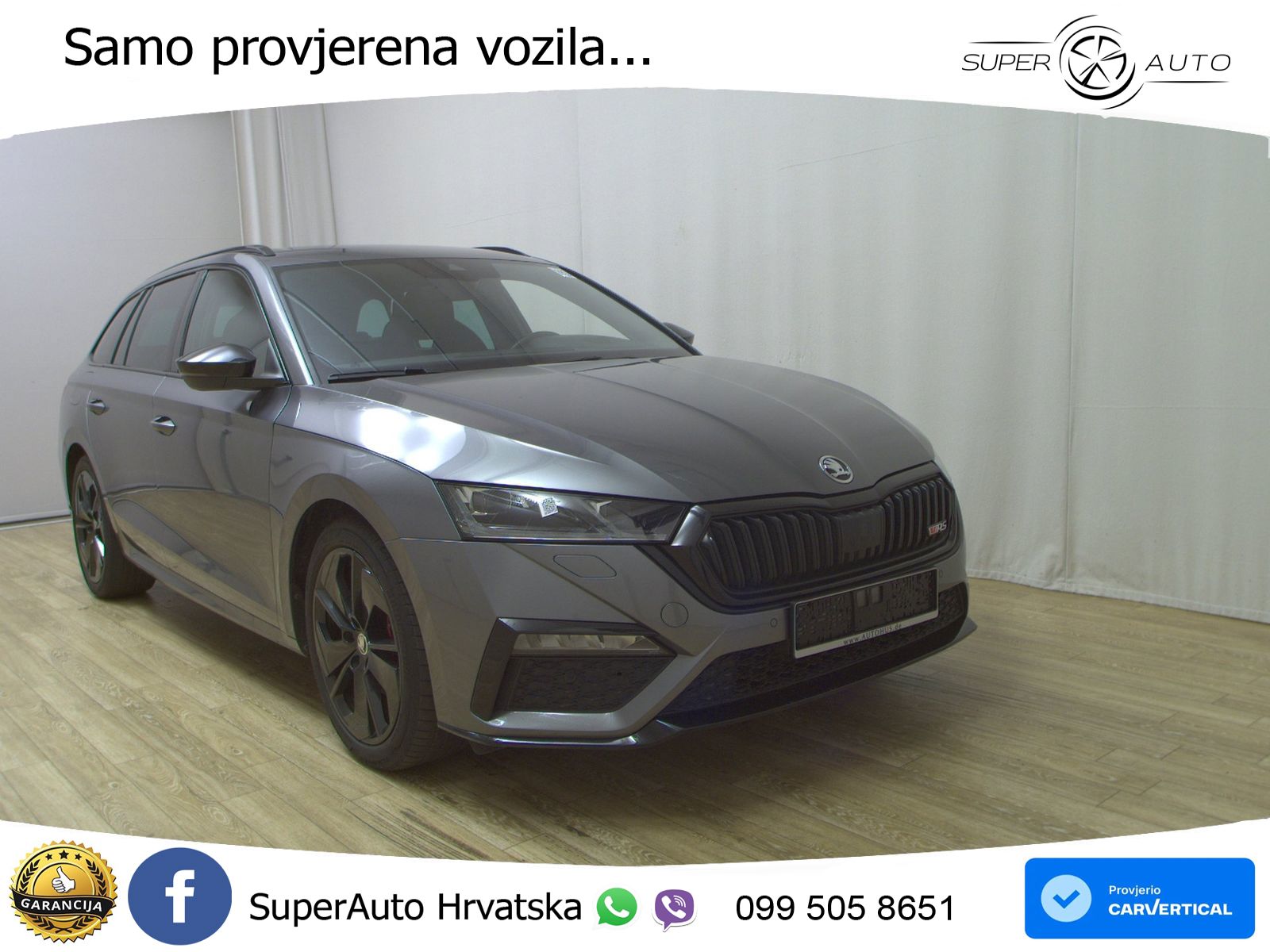 Škoda Octavia Combi RS 2.0 TDI (200 KS) DSG LED+GR SJED+ACC